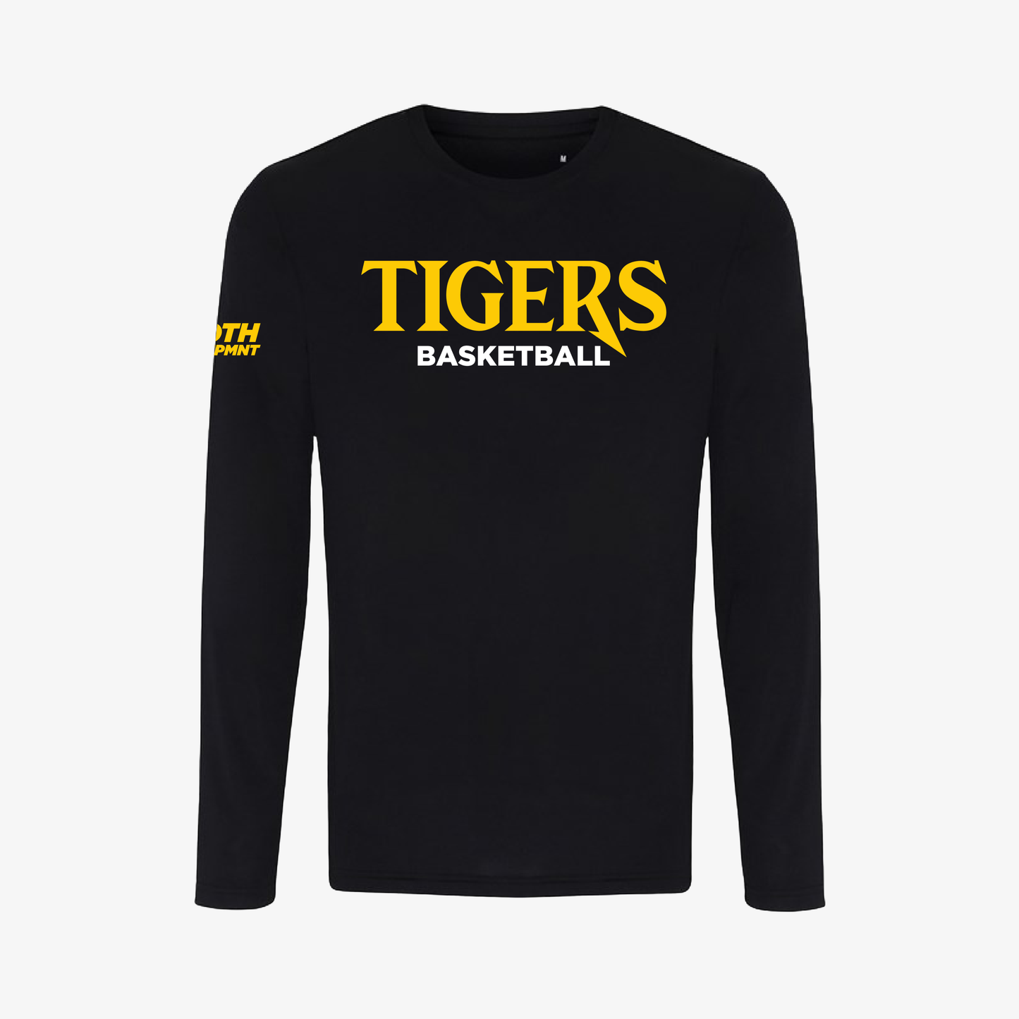 T-shirt Performance Unisex Manche Longue "Tigers Basketball” Noir