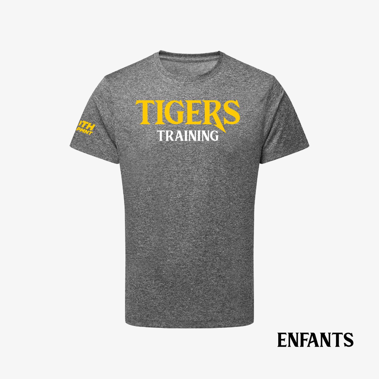 T-shirt Performance Unisex Gris “Tigers Training” Enfant