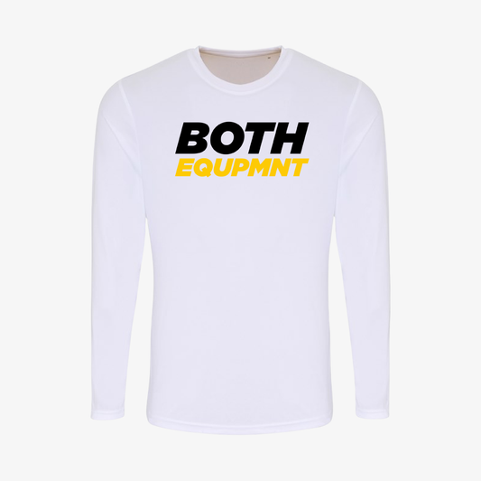 T-shirt Performance Unisex Manche Longue "Both Equipmnt” Blanc