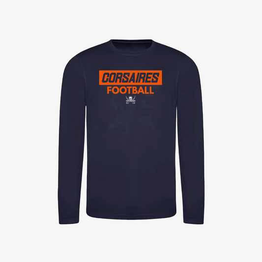 T-shirt Corsaires Football Manche Longue